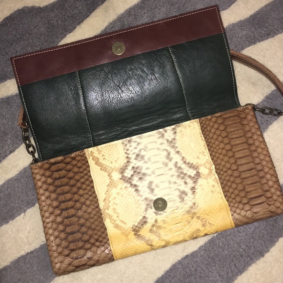 Snakeskin Shoulder bag or Clutch - Picture 3 of 8